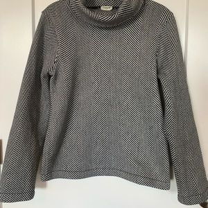 J. Crew Factory Long-sleeve Funnel Neck Pullover | Size Small